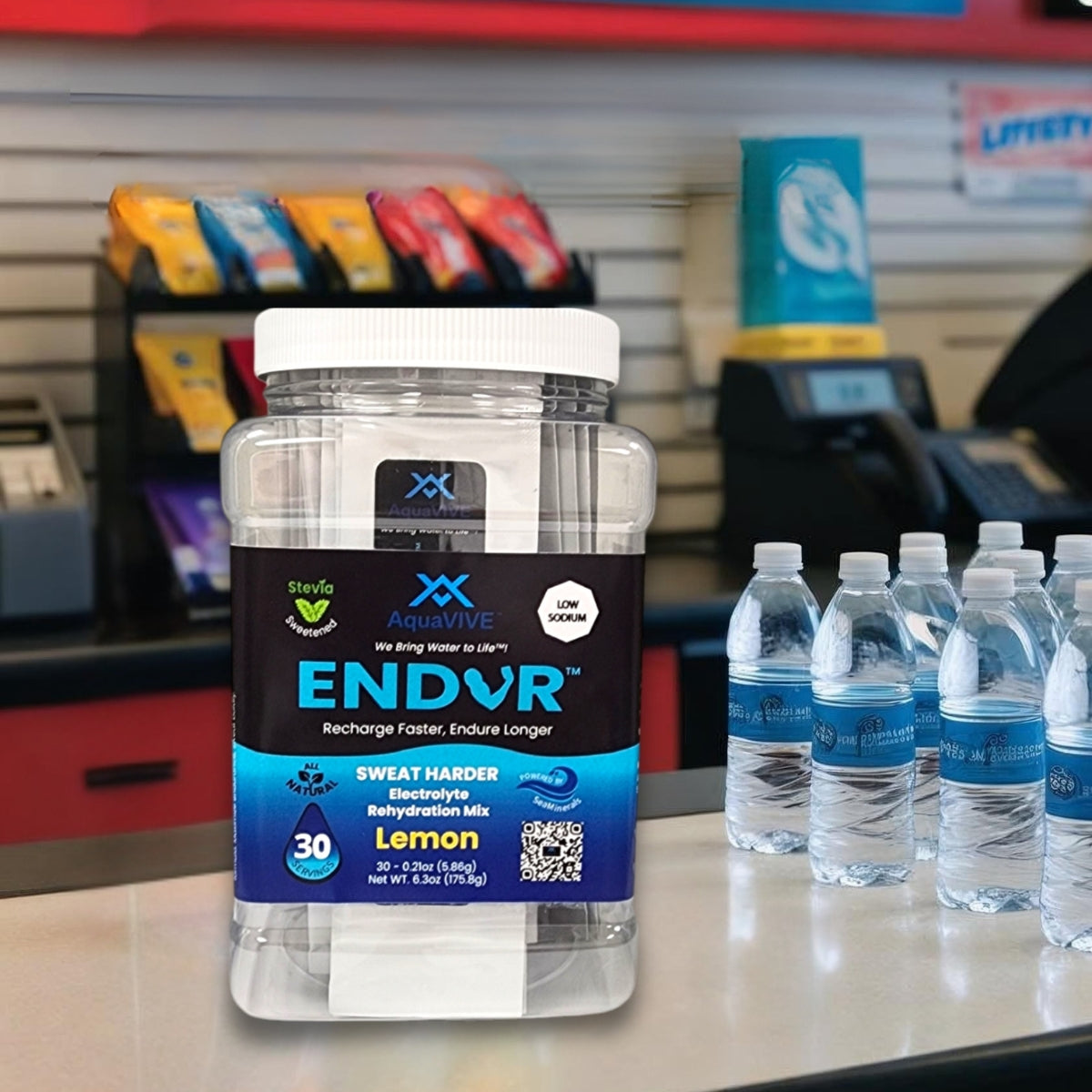 ENDUR™ Lemon Electrolyte Drink Mix Jar 30 Servings