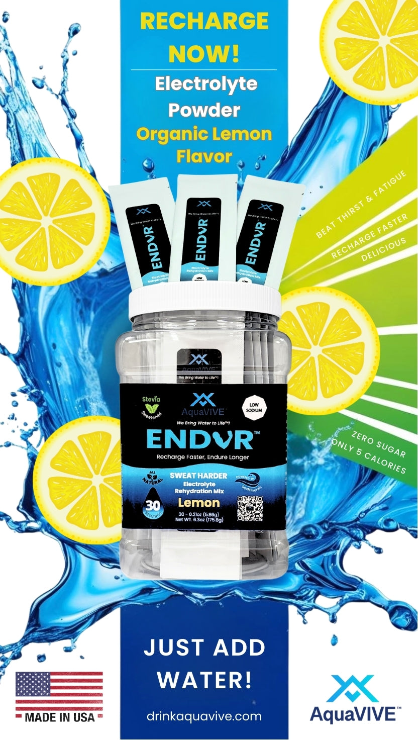 ENDUR™ Lemon Electrolyte Drink Mix Jar 30 Servings
