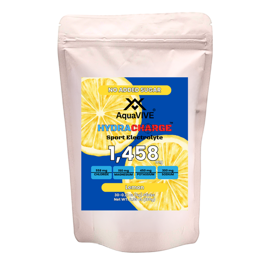 HYDRACHARGE™ SPORT LEMON HYDRATION ON THE GO SACHETS 30 SERVINGS