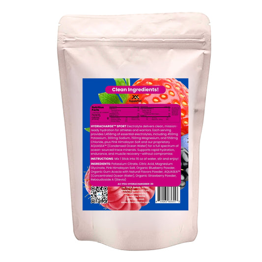 HYDRACHARGE™ SPORT BERRY HYDRATION ON THE GO SACHETS 30 SERVINGS