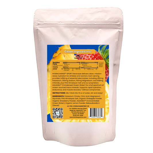 HYDRACHARGE™ SPORT TROPICAL HYDRATION ON THE GO SACHETS 30 SERVINGS