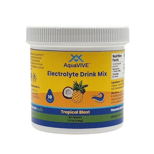 AquaVIVE's Electrolyte Drink Mix Tropical Blast (Coconut/Pineapple) 10 Servings