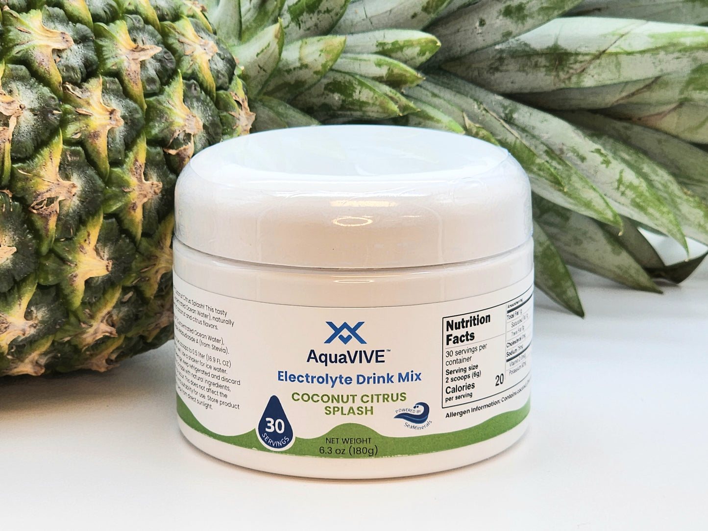 Hydration Drink Mix Coconut Citrus Splash Jar