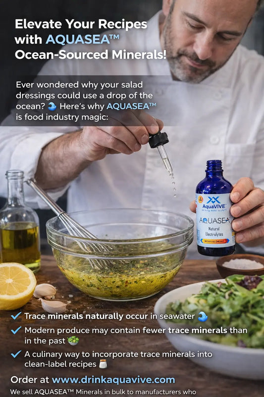 Elevate Your Recipes with AQUASEA™ Ocean-Sourced Minerals