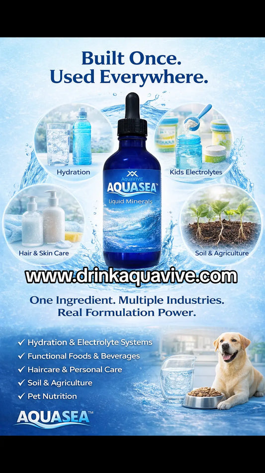 AQUASEA™ OCEAN MINERALS BUILT ONCE. USED EVERYWHERE