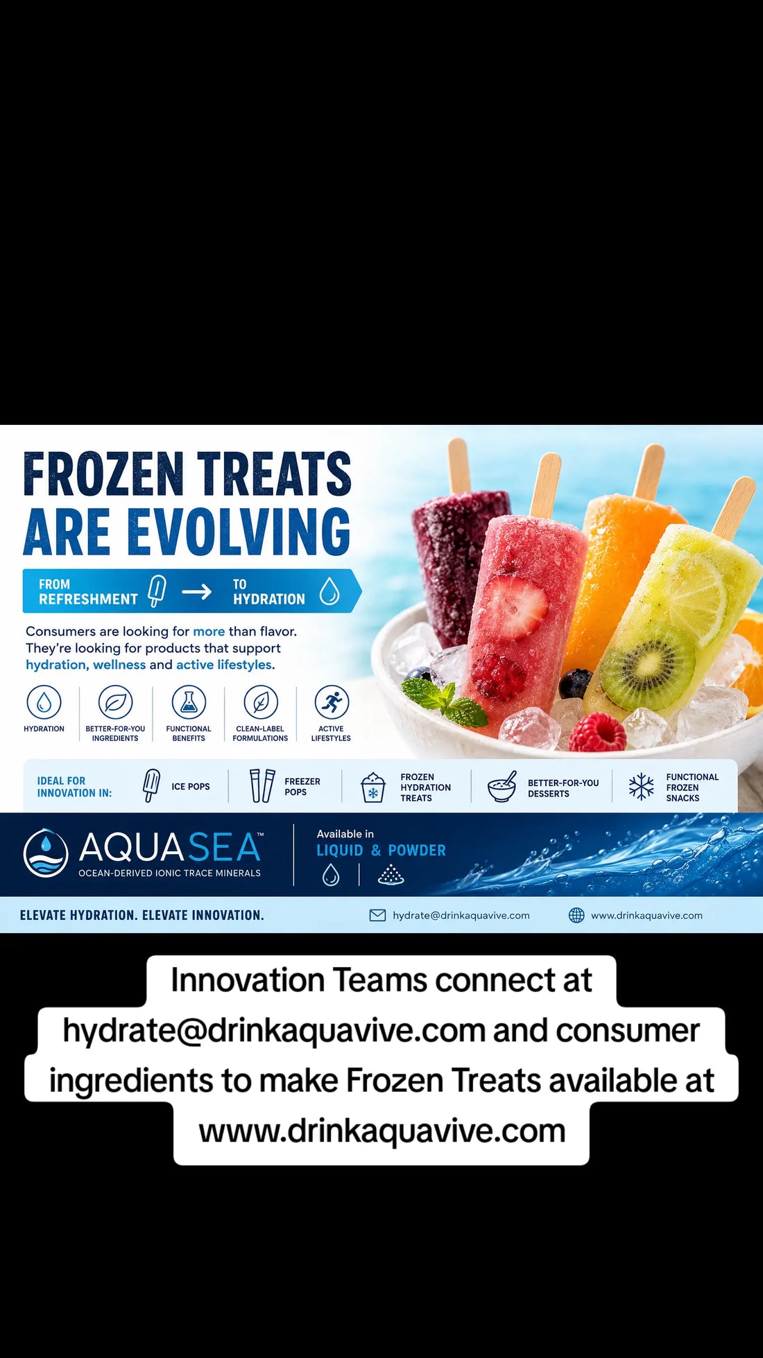Frozen Treat Ingredient Innovation with AQUASEA™ Ocean Minerals