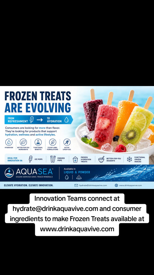 Frozen Treat Ingredient Innovation with AQUASEA™ Ocean Minerals