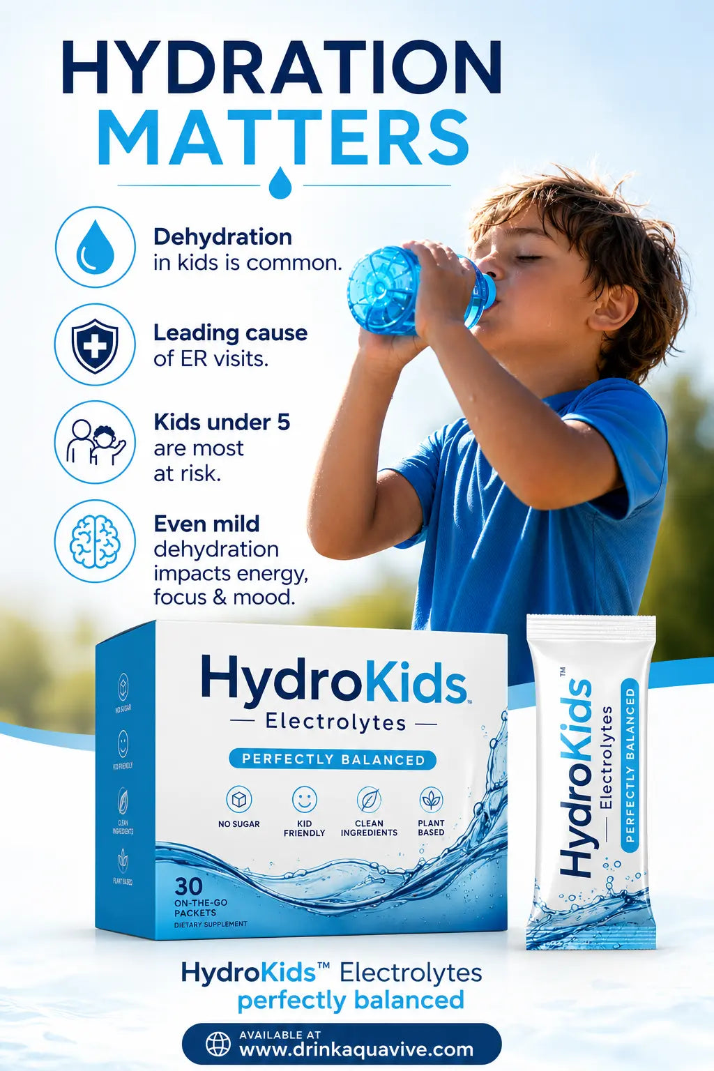 Keep Children Hydrated with HydroKids™ by AquaVIVE