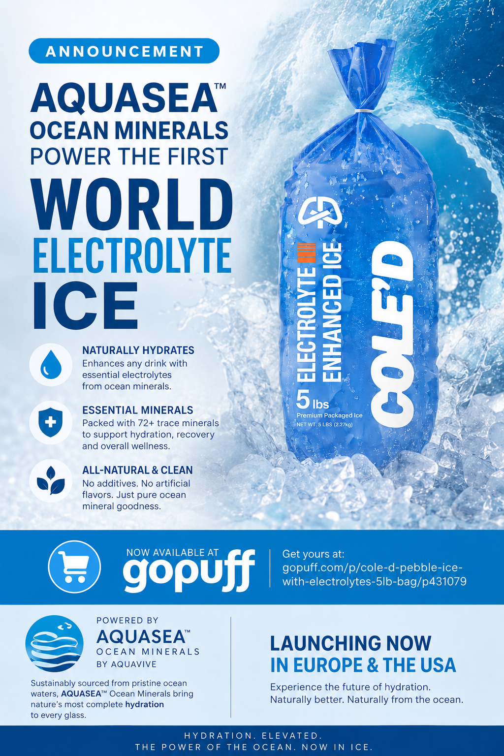 World's First Electrolyte Ice powered by AquaVIVE