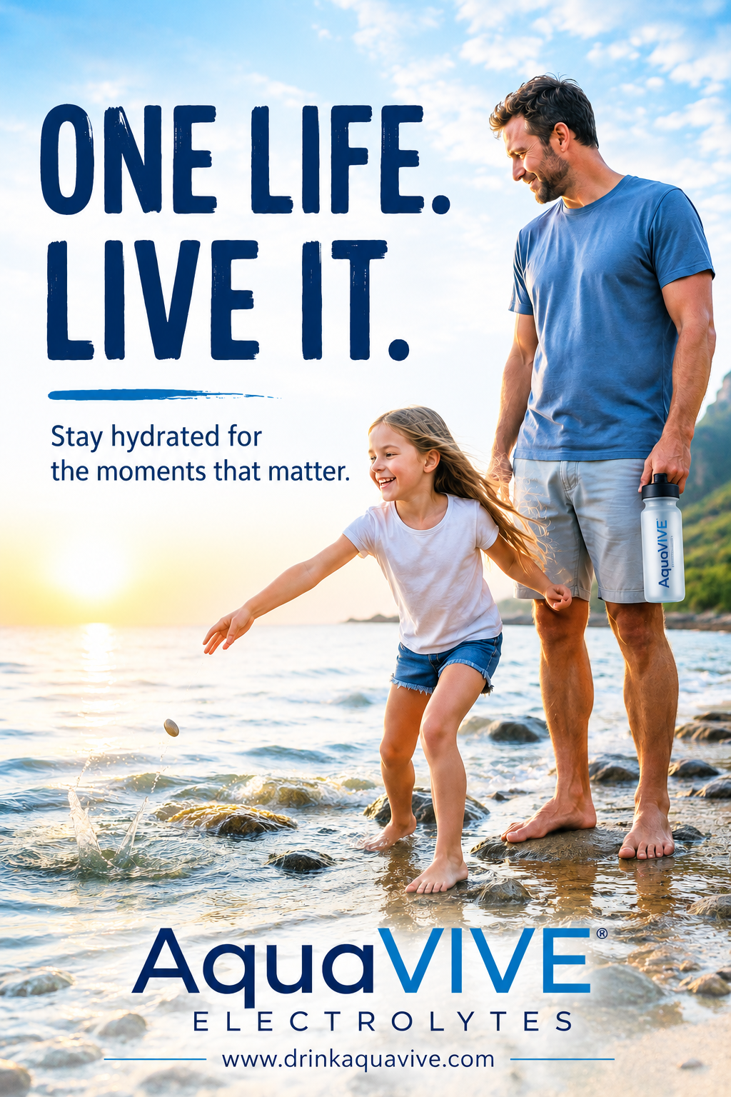 Celebrate One Nation. One Life. Live it. AquaVIVE Electrolytes®