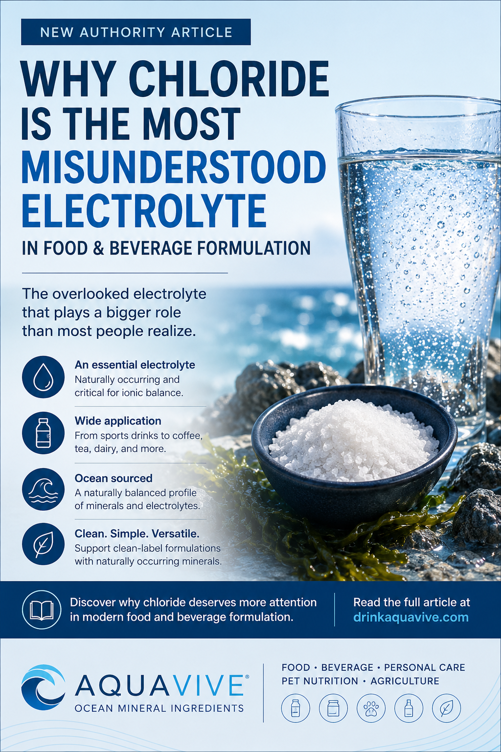 Why Chloride Is the Most Misunderstood Electrolyte in Food & Beverage Formulation