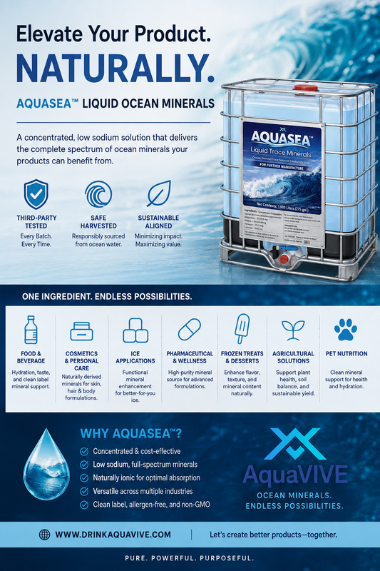 AQUASEA™: One Ocean-Derived Mineral Ingredient for Endless Formulation Possibilities