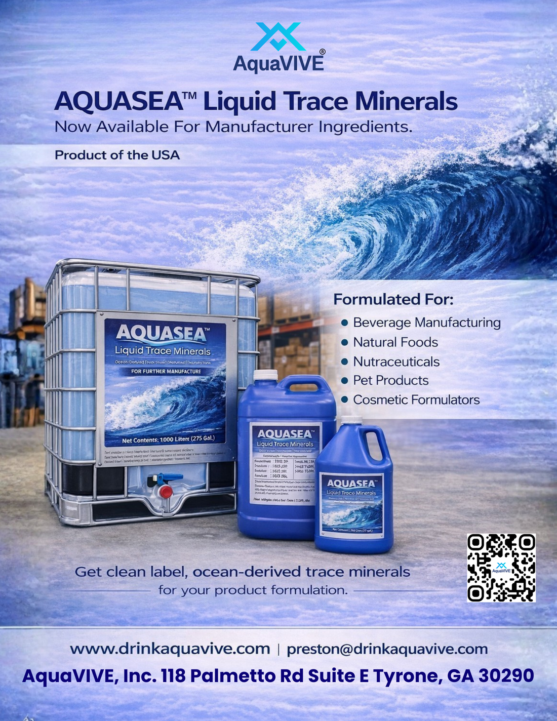AQUASEA™ by AquaVIVE for Formulators. Innovators. Brand Builders.