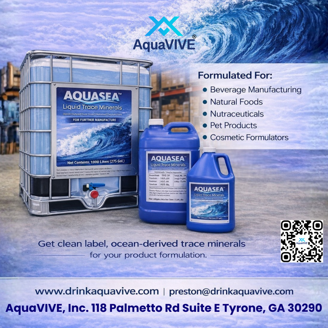 AQUASEA™ by AquaVIVE Seeking Formulators and Product Collaborations