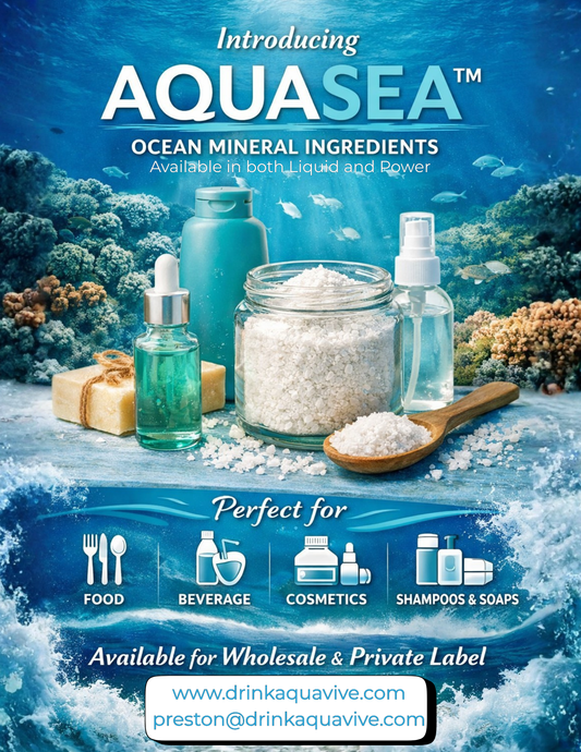 AquaVIVE Ocean Mineral Ingredients Available to Product Manufacturers