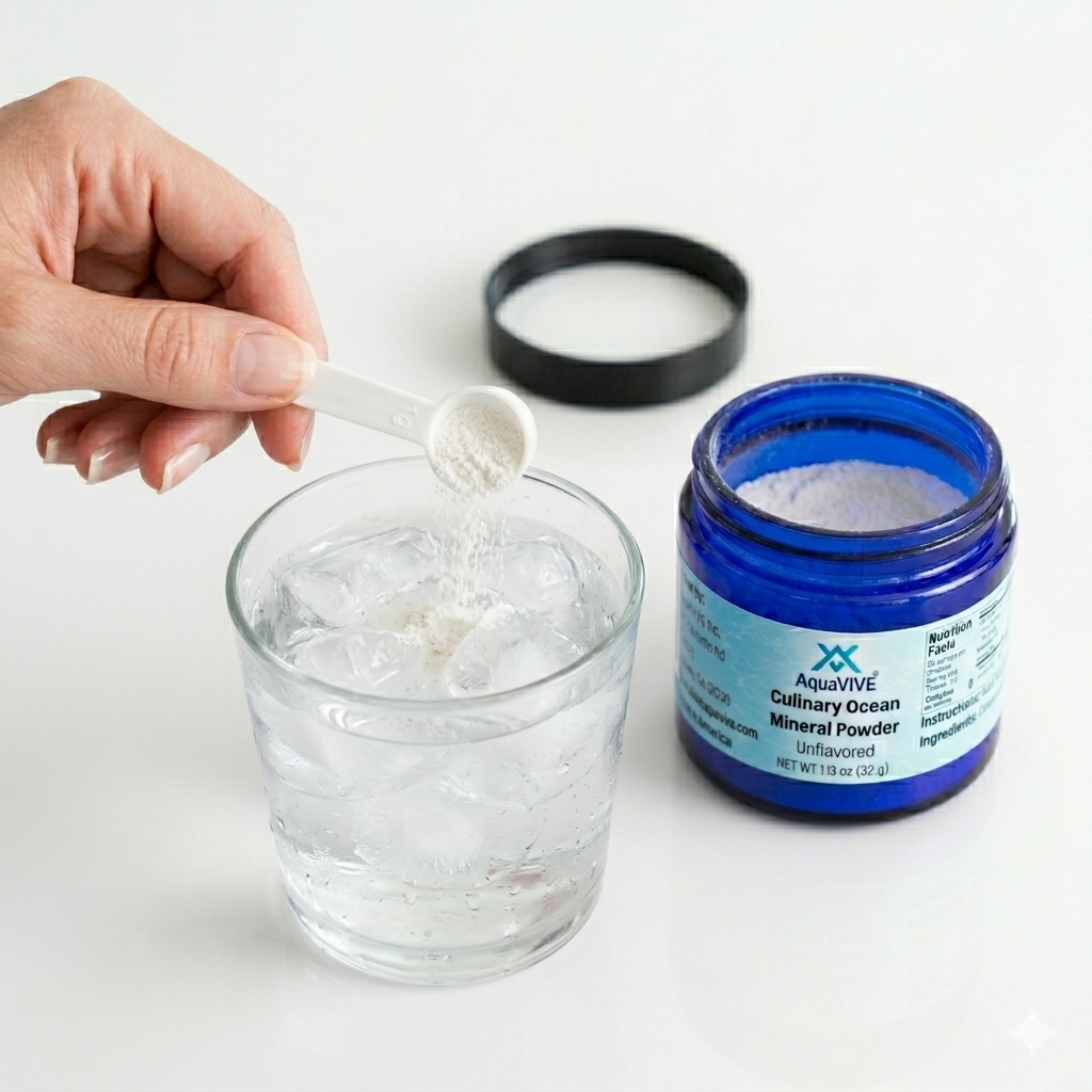 Culinary Ocean Mineral Powder – Unflavored Gourmet Food & Beverage Enhancer, 1.13 oz Jar | Natural Sea Mineral Mix for Coffee, Smoothies, Water, and Baking