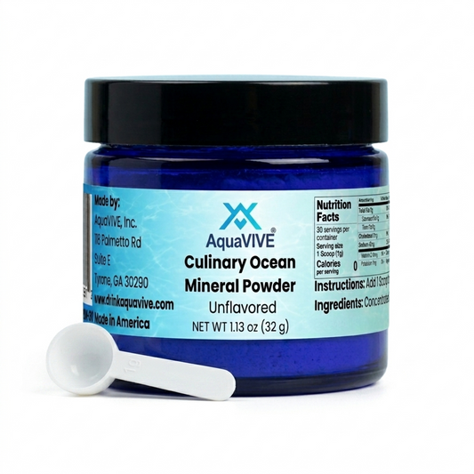 Culinary Ocean Mineral Powder – Unflavored Gourmet Food & Beverage Enhancer, 1.13 oz Jar | Natural Sea Mineral Mix for Coffee, Smoothies, Water, and Baking