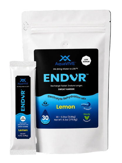 ENDUR™ Organic Lemon Flavor Rehydration Drink Mix Packets