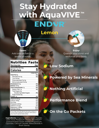 ENDUR™ Rehydration Mix Lemon Packets