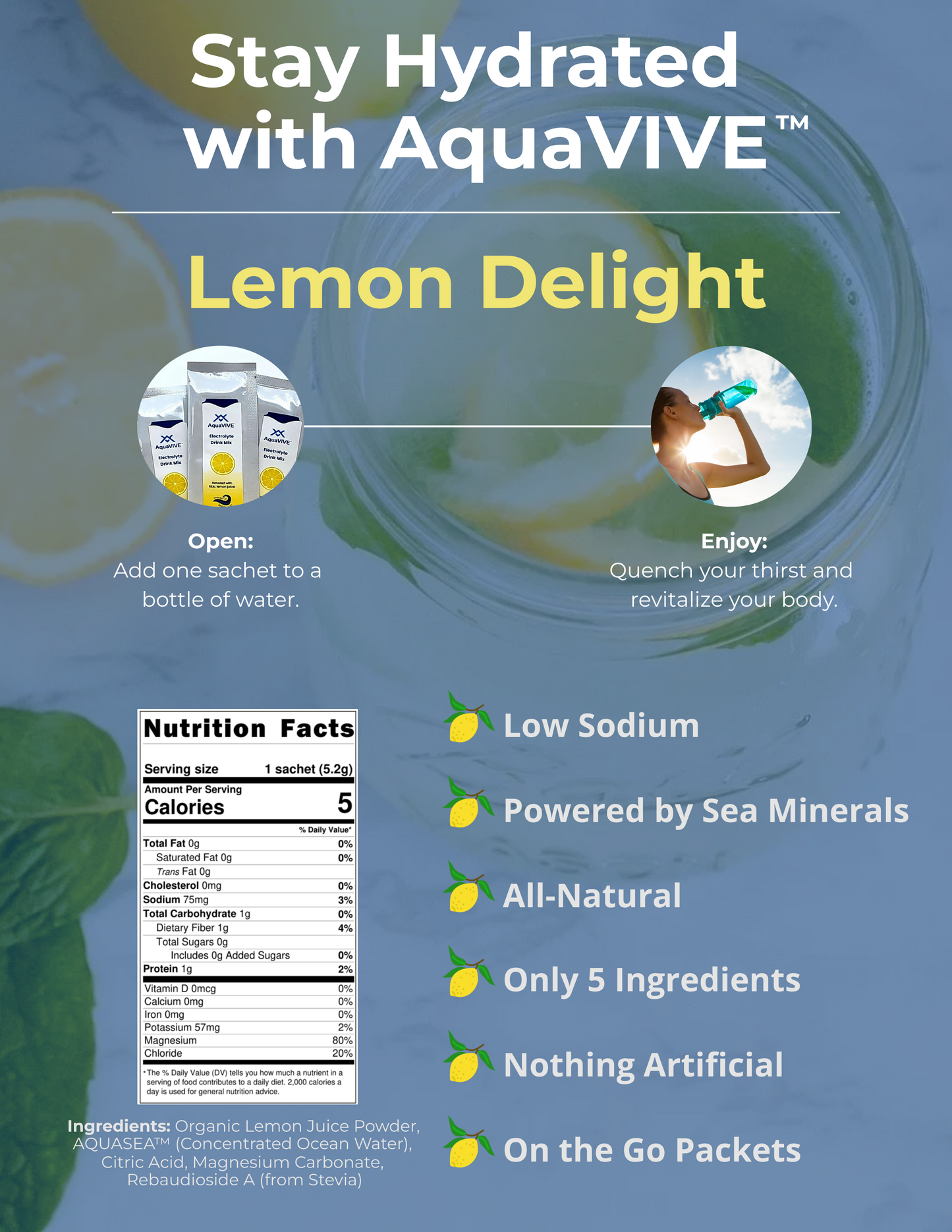 Lemon Delight & ENDUR™ Lemon Hydration Samples