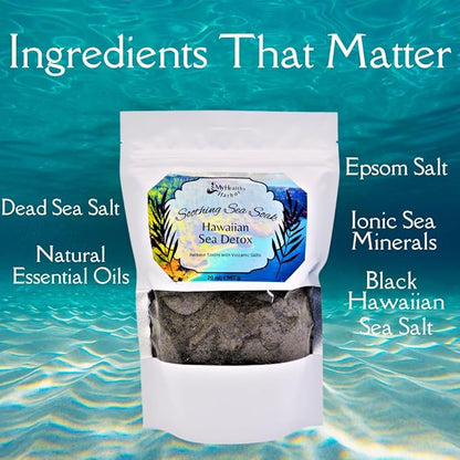 Soothing Sea Soak Herbal Blends Hawaiian Sea Detox 20 oz Bag