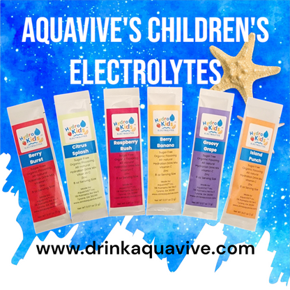 HydroKids™ Healthy Hydration Fun Pack 30 Serving Sticks (6 Flavors) No Sugar Added, No Dyes, No Artificial Ingredients