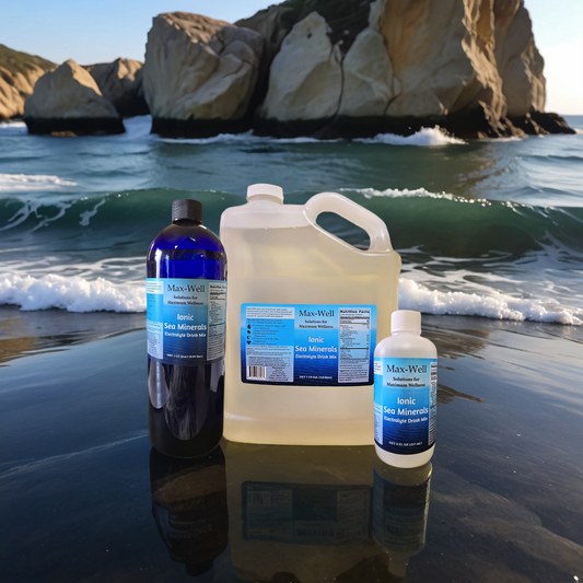 Ionic Sea Minerals made with AQUASEA™ 8oz, Quart and Gallon Sizes