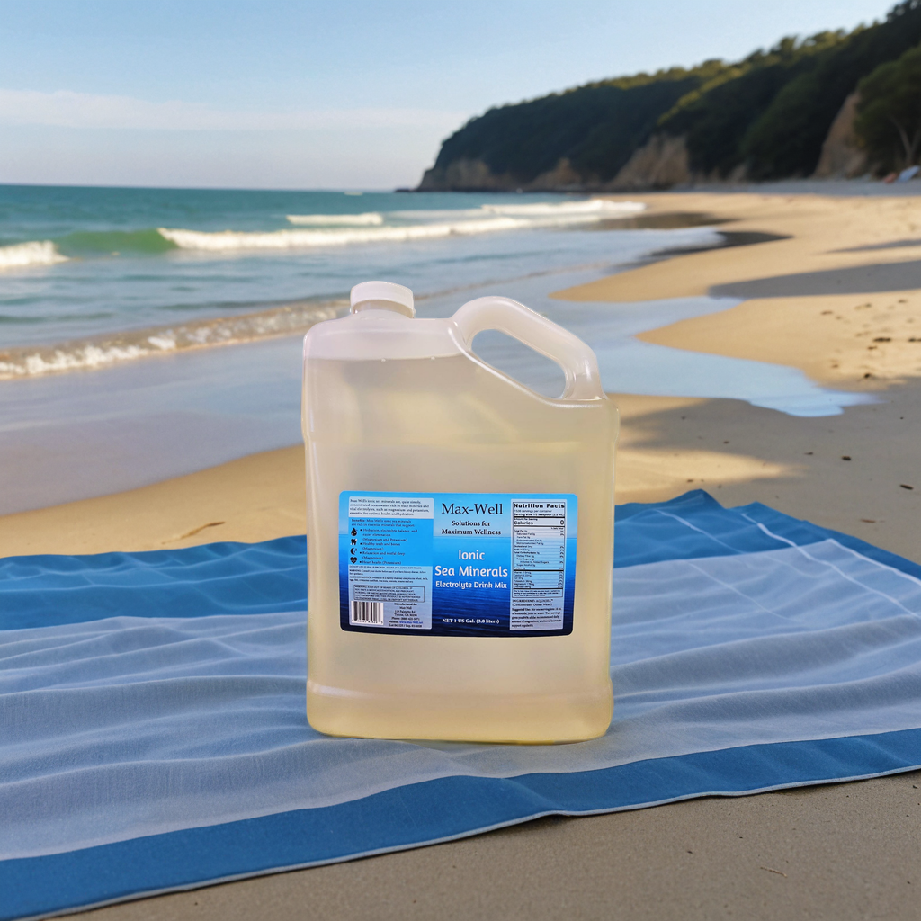 Ionic Sea Minerals made with AQUASEA™ 8oz, Quart and Gallon Sizes