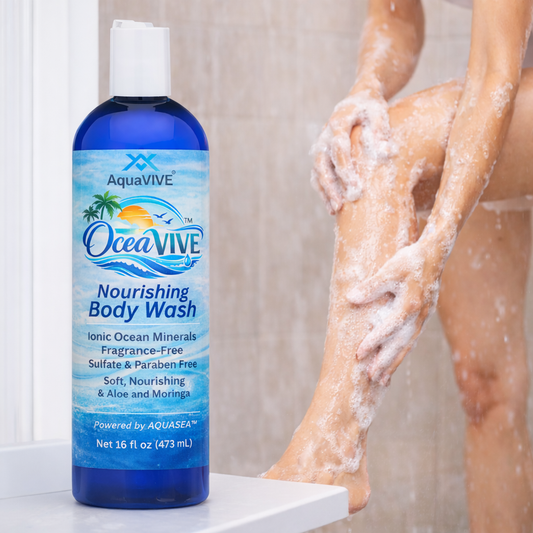 OceaVIVE™ Nourishing Body Wash with Ocean Minerals, Aloe, Moringa & Fragrance-Free 16 Fl oz