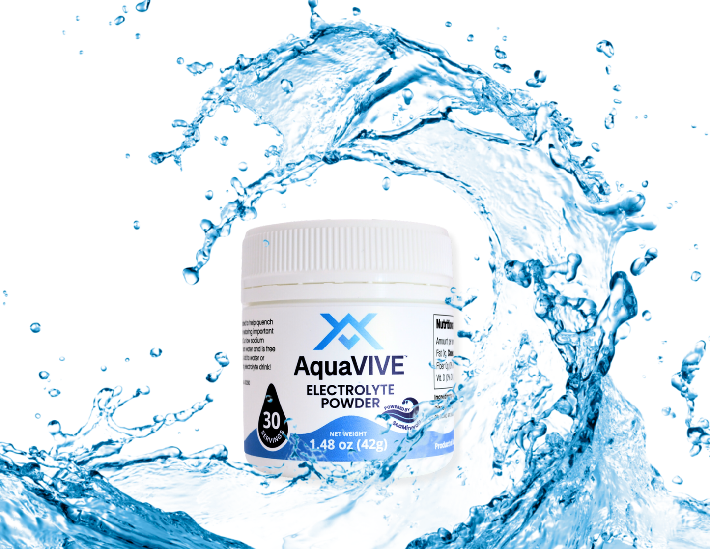 AquaVIVE™ Low-Sodium Electrolyte Powder - Natural