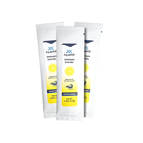 AquaVIVE™ Low-Sodium Hydration Powder Packets - Lemon Delight